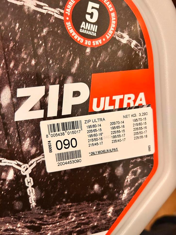 König Zip Ultra Sneeuwkettingen - Maat 090, Auto diversen, Sneeuwkettingen, Nieuw, Ophalen