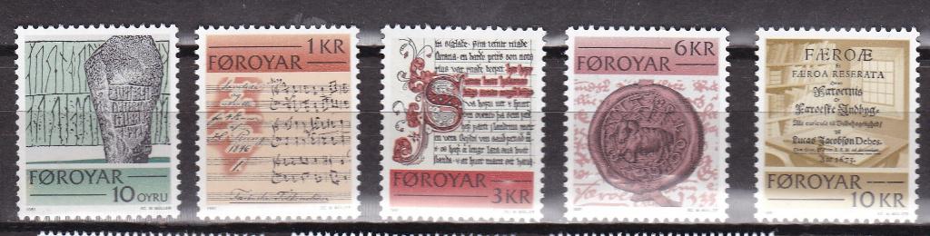 Far Oer Michel nr. 65-69 Postfris, Ophalen of Verzenden, Denemarken, Postfris
