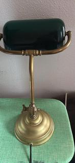 Antieke Bureaulamp met Groene Kap - Klassiek Design Lampenvo, Antiek en Kunst, Ophalen