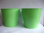 Ikea Socker Bloempot Groen Metaal 2 Stuks Nieuw, Tuin en Terras, Rond, Nieuw, Metaal, Tuin