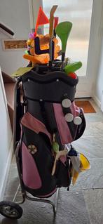 Carnavals Golfkoffer met Clubs, Ophalen of Verzenden