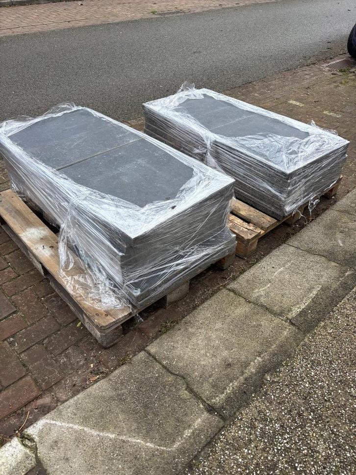 Keramische tegels hardsteen look 29 stuks, 60x60cm, 10,44m2, Tuin en Terras, Tegels en Klinkers, Nieuw, Terrastegels, Keramiek