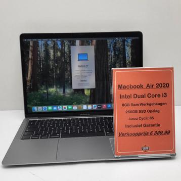 MacBook Air 2020 i3 8GB 256GB | Met Garantie beschikbaar voor biedingen