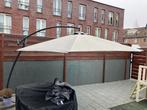 Grote zweefparasol met hoes, Tuin en Terras, Parasols, Ophalen, Gebruikt, Zweefparasol, Verstelbaar