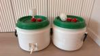 2x Vergistingvaten 25L - Brouwen, Ophalen of Verzenden, Zo goed als nieuw, Handmatig, Overige typen