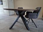 Eetkamertafel rond, Huis en Inrichting, Tafels | Eettafels, Ophalen, 100 tot 150 cm, Zo goed als nieuw, Vijf personen of meer