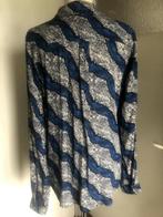 GEISHA blouse maat M blauw/grijs viscose, Maat 38/40 (M), Overige kleuren, Geisha, Ophalen of Verzenden