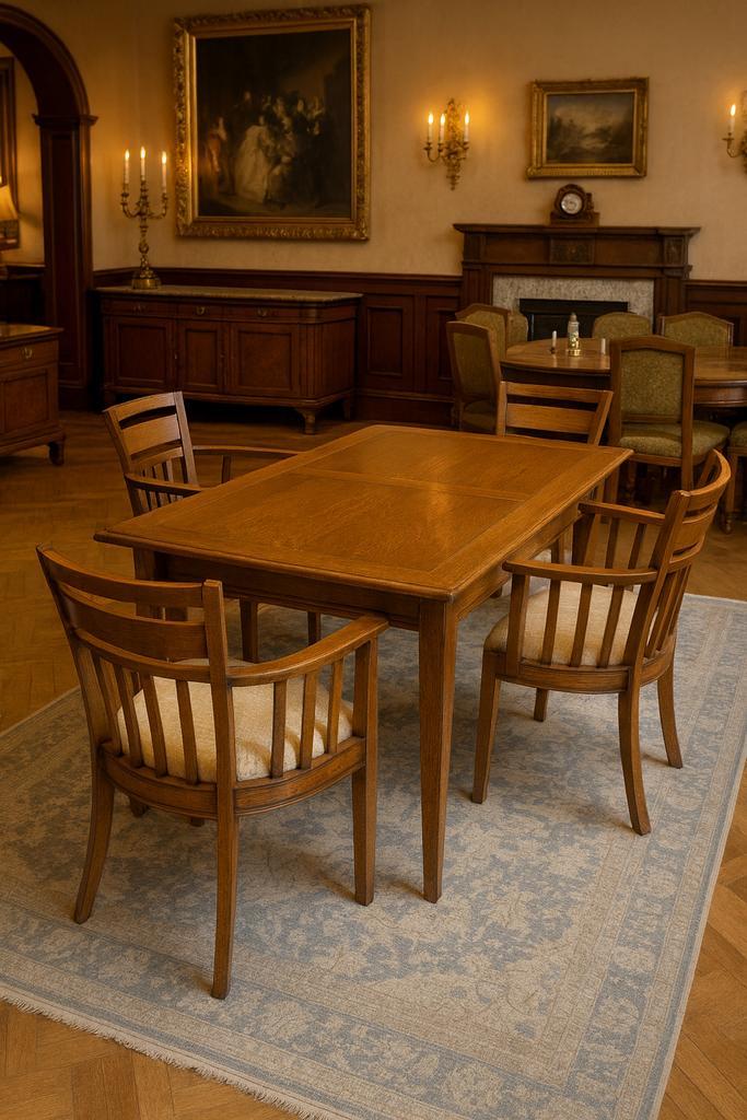 Eettafel met 4stoelen kersenhout Direct/Leverbaar/Enschede, Huis en Inrichting, Tafels | Eettafels, Zo goed als nieuw, 50 tot 100 cm