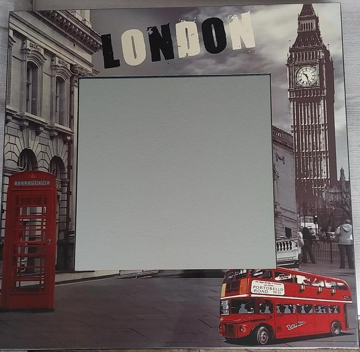 Spiegel London, Huis en Inrichting, Woonaccessoires | Spiegels, Nieuw, 50 tot 75 cm, Minder dan 100 cm, Rechthoekig, Ophalen