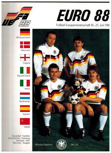 Toernooigids EURO 1988 in West Duitsland beschikbaar voor biedingen