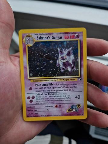Sabrina's Gengar 14/132 Gym Hero's Challenge 2000 Wotc beschikbaar voor biedingen