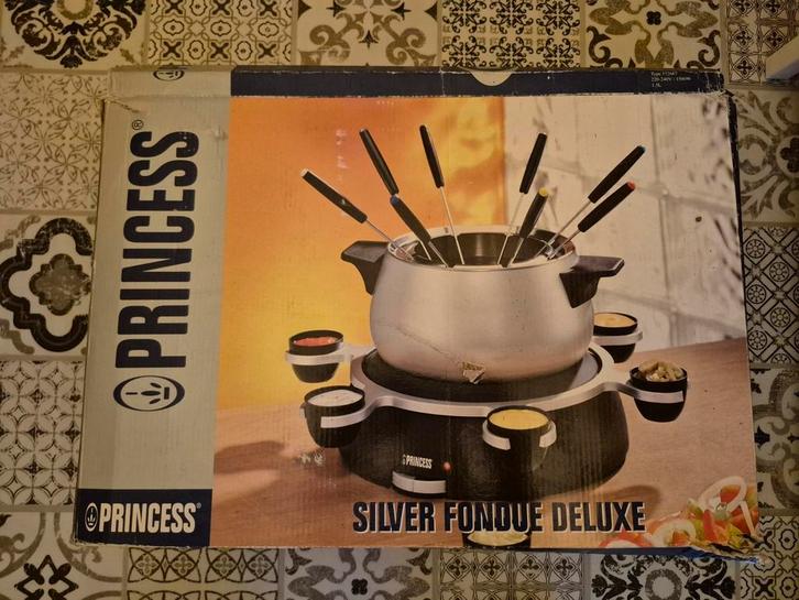 Princess Silver Fondue Deluxe - Nieuw in doos!, Witgoed en Apparatuur, Fonduesets, Ophalen of Verzenden