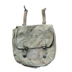 WWII US Musette Bag Named, Verzamelen, Militaria | Tweede Wereldoorlog, Ophalen of Verzenden, Landmacht, Amerika, Overige typen