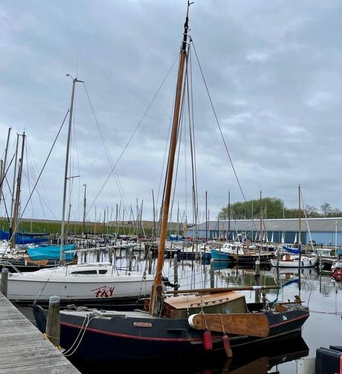 platbodem Huitema 1979, Watersport en Boten, Platbodems, Gebruikt, 6 tot 9 meter, Staal, Diesel, Ophalen