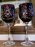 1+1 gratis antiek wijnglas cristal made poland, Antiek en Kunst, Antiek | Glas en Kristal, Ophalen of Verzenden