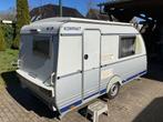 Kip Kompakt 37 EKV Langslaper + WC 680 kg met Hefdak, Caravans en Kamperen, Standaardzit, Kip, Tot en met 2, Particulier