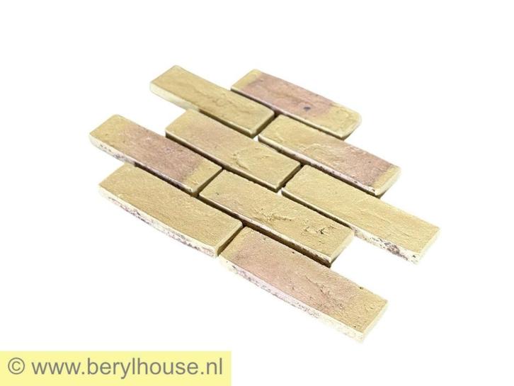 v.a. € 10,- per m2  Gebakken baksteenstrippen steenstrippen, Doe-het-zelf en Verbouw, Metselstenen, Nieuw, Bakstenen, Verzenden