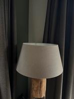 1 of 2 mooie grote lampenkappen light&living zandkleur, 25 tot 50 cm, Beige, Rond, Ophalen of Verzenden