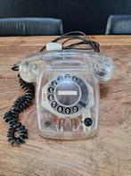 vintage PTT T65 type Delft transparante draaischijf-telefoon, Ophalen of Verzenden, Gebruikt, Met draaischijf