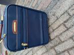 Carlton blauwe handbagage koffertje, Sieraden, Tassen en Uiterlijk, Koffers, Wieltjes, Hard kunststof, Minder dan 50 cm, Ophalen of Verzenden