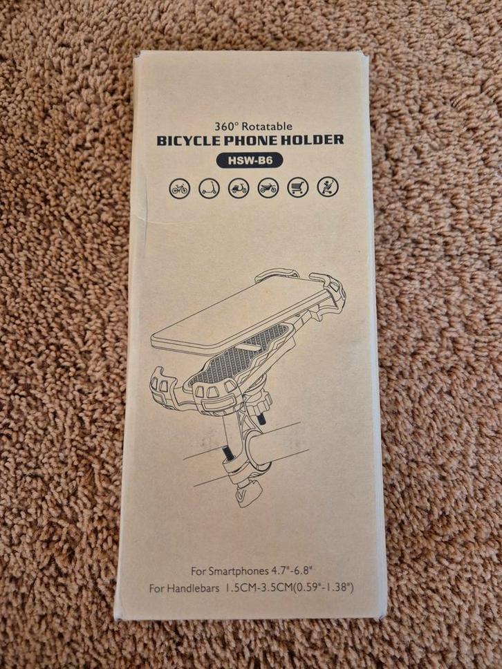 Cirycase HSW-b6 fiets telefoonhouder, Telecommunicatie, Telefoonhouders, Nieuw, Fiets, Ophalen of Verzenden