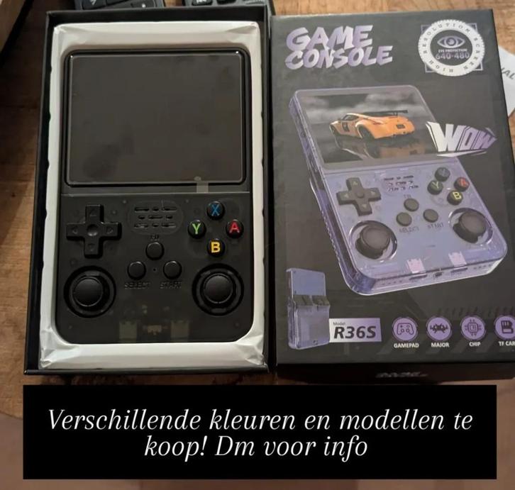 Game Console, Spelcomputers en Games, Spelcomputers | Nintendo Game Boy, Nieuw, Overige modellen, Met games, Met beschermhoes of tas