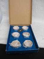 SET (6st) Zilverstad SCHOONHOVEN, verzilverde SERVETRINGEN, Ophalen of Verzenden, Zilver