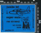 Sticker: Jumbo Jet ism Super Muis - Westerhaar - Vriezenveen, Ophalen of Verzenden, Zo goed als nieuw, Bedrijf of Vereniging
