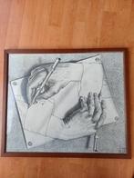 2 x Gravure - Tekenende Handen M.C. Escher, Antiek en Kunst, Ophalen of Verzenden