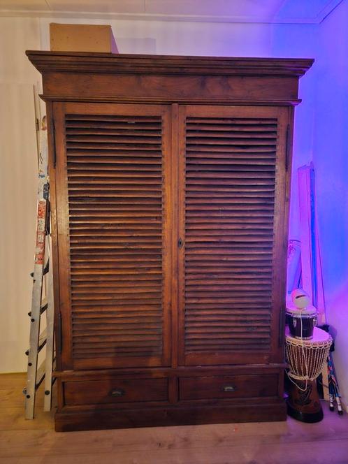 Anteak collection teak houten (kleding)kast, Antiek en Kunst, Antiek | Meubels | Kasten, Ophalen