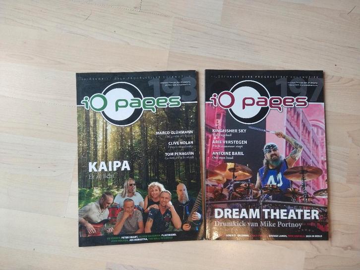 iO Pages 193 en iO Pages 197. progressieve rockmuziek, Boeken, Tijdschriften en Kranten, Zo goed als nieuw, Muziek, Film of Tv