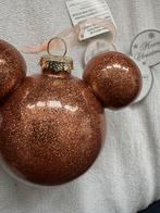 Mickey hoofd kerstbal uit Disneyland parijs glas, Ophalen, Mickey Mouse, Zo goed als nieuw, Beeldje of Figuurtje