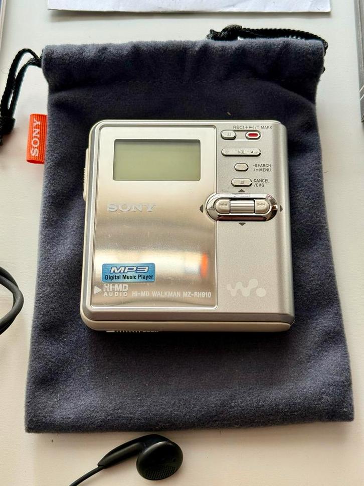 Sony MZ-RH910 Minidisc Recorder - Compleet!, Audio, Tv en Foto, Walkmans, Discmans en Minidiscspelers, Minidisc-recorder, Ophalen of Verzenden