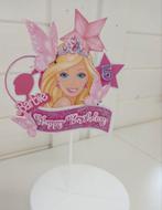 Taart steker/Taart topper Barbie thema handgemaakt Nieuw, Hobby en Vrije tijd, Taarten en Cupcakes maken, Ophalen of Verzenden