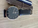 Daniel Wellington 40mm Rose Gold - B40R19 - LEGE BATTERIJ, Sieraden, Tassen en Uiterlijk, Horloges | Heren, Gebruikt, Staal, Polshorloge