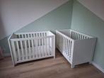 Twee witte ledikantjes 60x120, Ophalen, Gebruikt, Ledikant