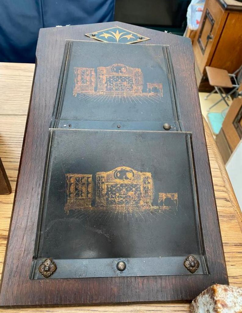 Kranten / Couranten, Post bak met 2 - vakken ja.50 Handm, Antiek en Kunst, Curiosa en Brocante, Ophalen of Verzenden