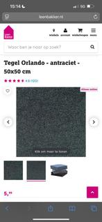 Tapijttegels tegel orlando antraciet haarvilt, Huis en Inrichting, Stoffering | Vloerbedekking, 75 m² of meer, Ophalen of Verzenden