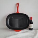 Le creuset gietijzer emaille braadpan koekenpan grillpan, Huis en Inrichting, Keuken | Potten en Pannen, Nieuw, Ophalen of Verzenden