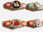 Vintage millefiori armbandjes, Ophalen of Verzenden, Zo goed als nieuw, Goud