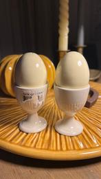 Wedgwood Edme plain 2 eierdopjes op voet zgan, Verzenden, Overige typen, Zo goed als nieuw, Wedgwood