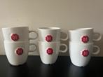Douwe Egberts koffiemokken, Huis en Inrichting, Ophalen, Zo goed als nieuw, Glas, Overige stijlen