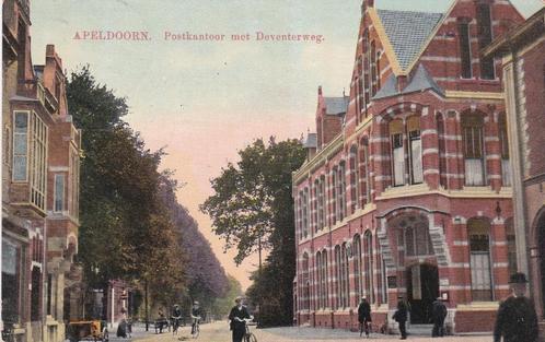 16425 Apeldoorn Postkantoor met Deventerweg 15 mei 1914, Verzamelen, Ansichtkaarten | Nederland, Gelopen, Gelderland, Voor 1920