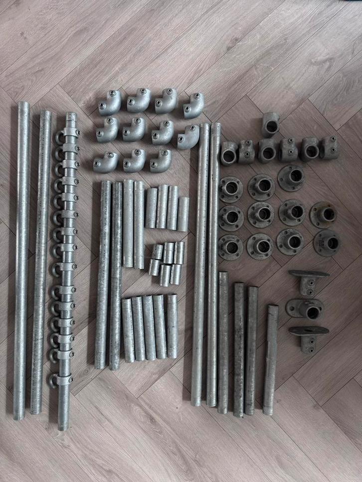 Steigerbuis koppelingen en buizen voor meubels, Doe-het-zelf en Verbouw, IJzerwaren en Bevestigingsmiddelen, Gebruikt, Overige typen