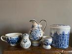 (Delfts) blauw pot kannetje eierdopje kopje zoutvat, Huis en Inrichting, Keuken | Servies, Ophalen of Verzenden, Porselein, Overige stijlen