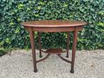 mooie antieke salontafel / sidetable, Ophalen, 50 tot 100 cm, Eikenhout, Ovaal