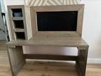 Stoer steigerhout bureau kind met krijtbord, Kinderen en Baby's, Kinderkamer | Tafels en Stoelen, Ophalen, Zo goed als nieuw, Tafel(s)