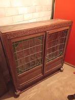 Prachtige antieke eiken vitrinekast (begin 20e eeuw), Ophalen