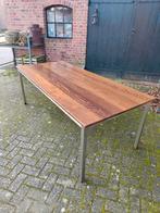 Vintage? Design Wengé rvs tafel eettafel Matin Visser stijl?, Huis en Inrichting, Tafels | Eettafels, 50 tot 100 cm, Gebruikt