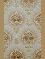 13988 behang grote bloem barokstijl seventies vibe 70s swiet, Ophalen of Verzenden, Minder dan 10 m², Bruin